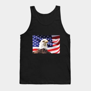 American Eagle and Flag for Patriots Tank Top